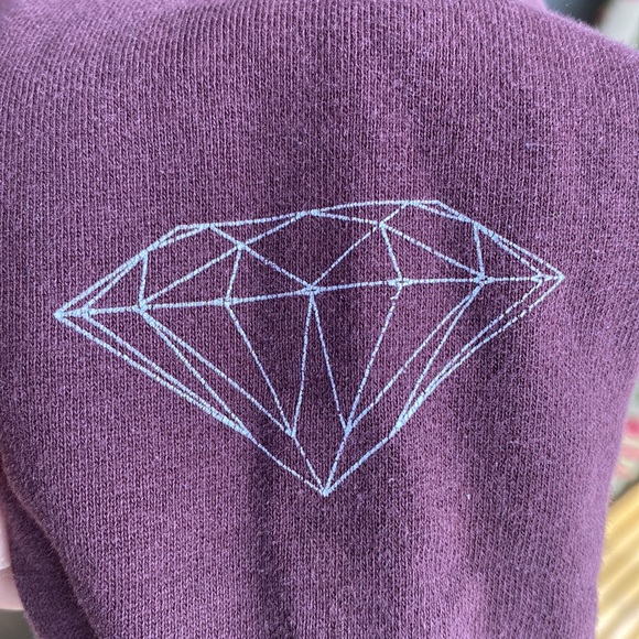 DIAMOND EVERYTHING WOMENS SWEATSHIRT Size M - Picture 3 of 6